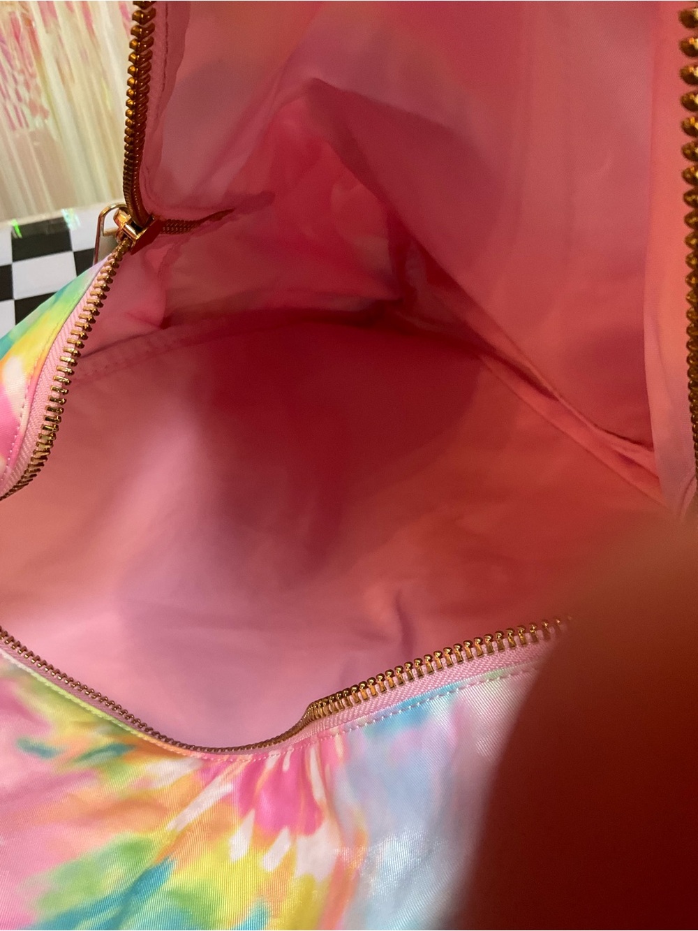 Stoney Clover Lane Pastel Tie-Dye Backpack - Pink, Blue, Yellow, Green - Picture 4 of 8